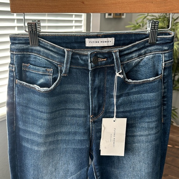 Flying Monkey High-Rise Split Hem Flare - Picture 2 of 5